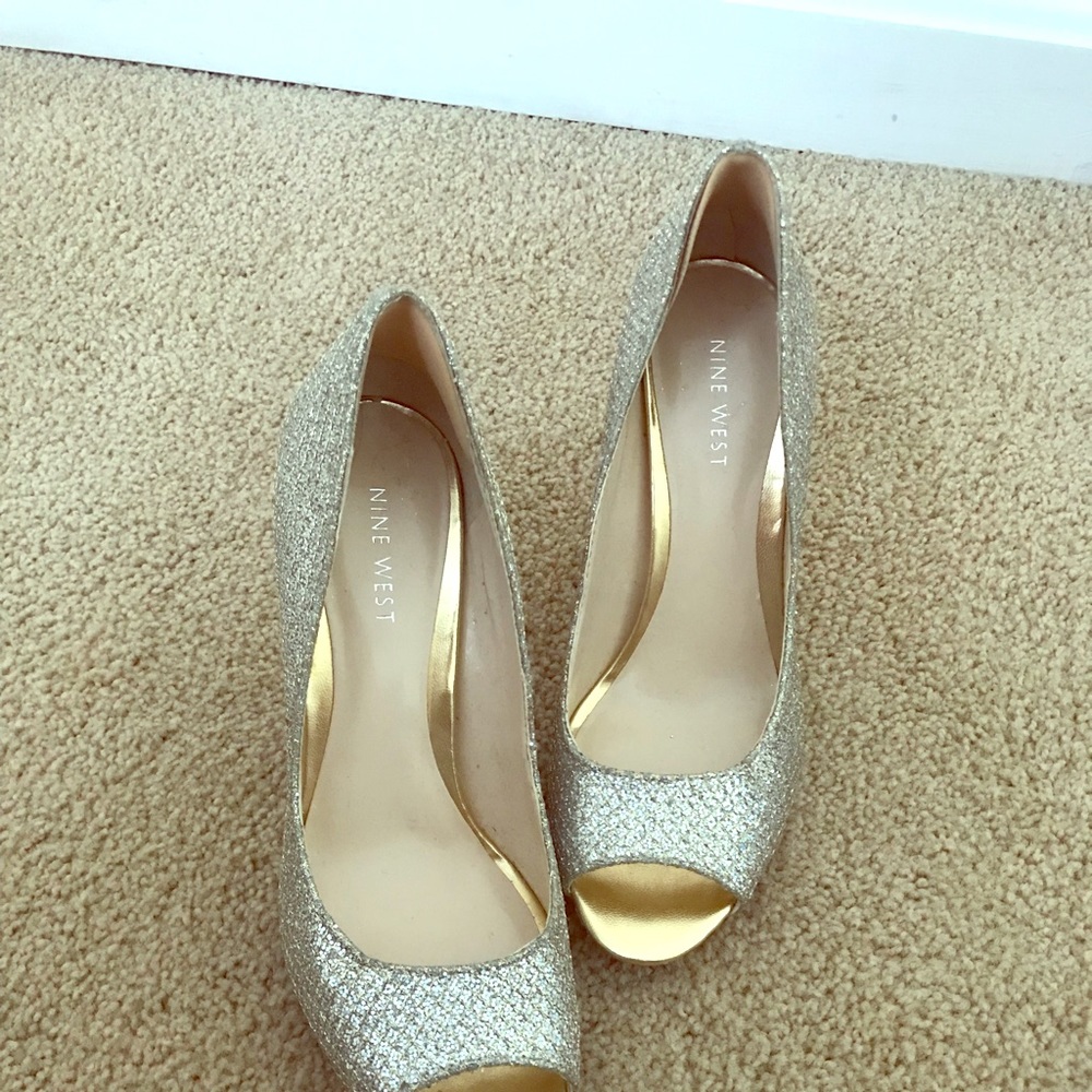 Nine West Glitter Heels